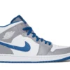 Air Jordan 1 Mid 'Cement True Blue'